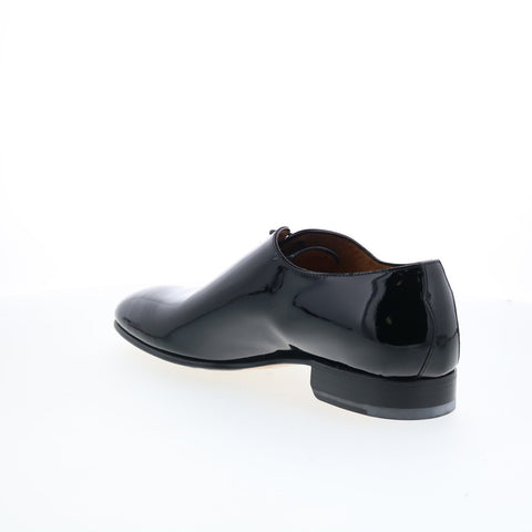 Di Bianco GBF790 Mens Black Leather Lace Up Oxfords & Lace Ups Plain Toe Shoes