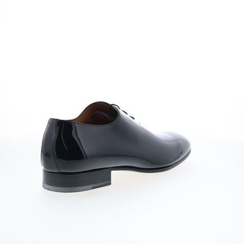 Di Bianco GBF790 Mens Black Leather Lace Up Oxfords & Lace Ups Plain Toe Shoes