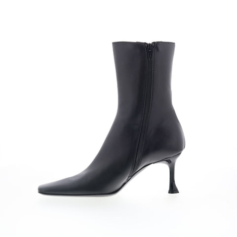 Gian Franco Ferrer Vitello GF441 Womens Black Leather Ankle & Booties Boots