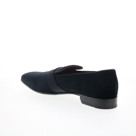 Pastori by Di Bianco Galba Mens Black Canvas Loafers & Slip Ons Casual Shoes