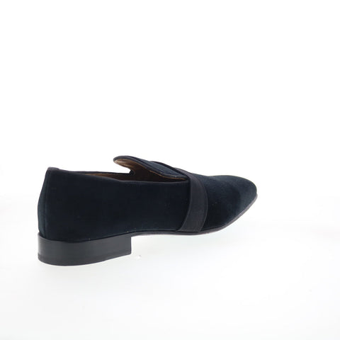 Pastori by Di Bianco Galba Mens Black Canvas Loafers & Slip Ons Casual Shoes