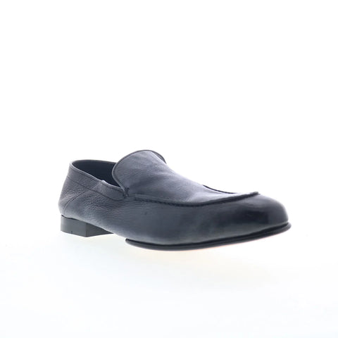 Di Bianco Gallipoli Mens Gray Leather Loafers & Slip Ons Casual Shoes