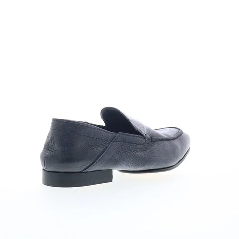 Di Bianco Gallipoli Mens Gray Leather Loafers & Slip Ons Casual Shoes