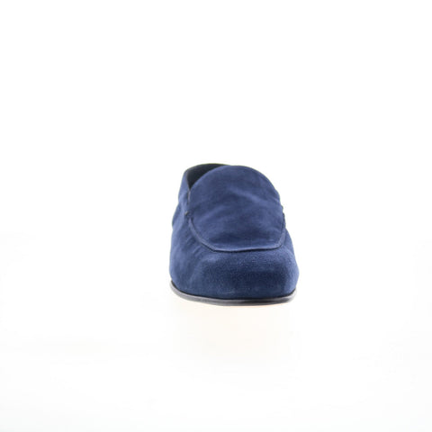 Di Bianco Gallipoli Mens Blue Suede Slip On Loafers & Slip Ons Casual Shoes