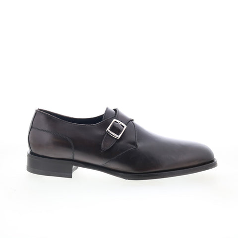 Di Bianco Garibaldi Mens Black Leather Loafers & Slip Ons Casual Shoes