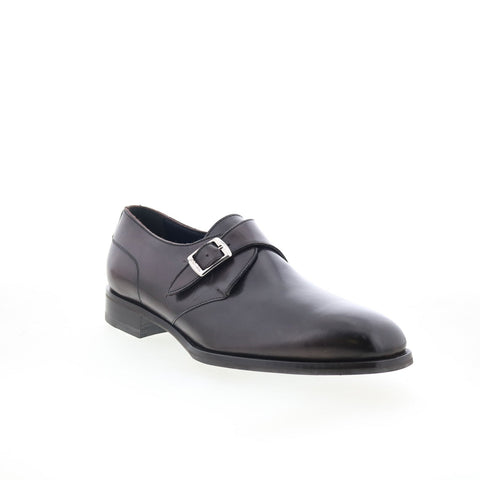 Di Bianco Garibaldi Mens Black Leather Loafers & Slip Ons Casual Shoes