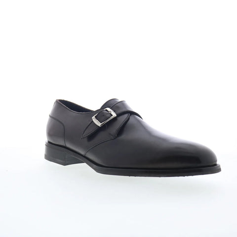 Di Bianco Garibaldi Mens Black Leather Loafers & Slip Ons Casual Shoes