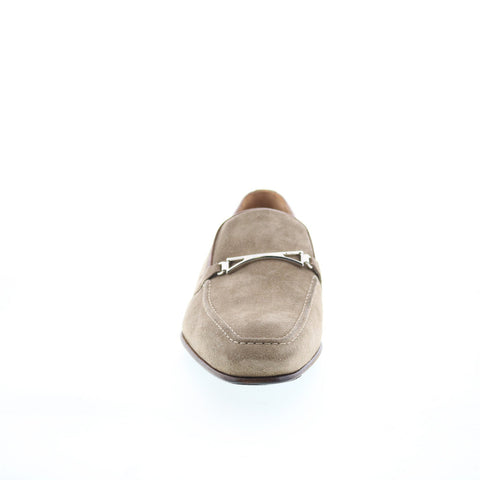 Pastori by Di Bianco Geta Mens Brown Suede Loafers & Slip Ons Casual Shoes