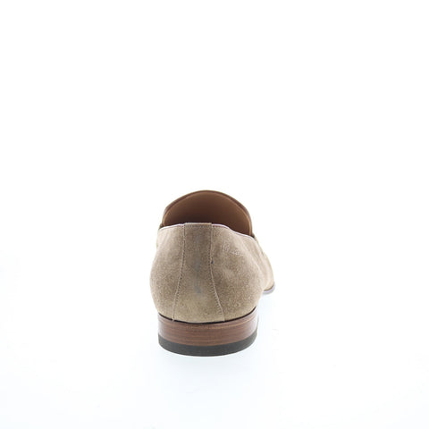 Pastori by Di Bianco Geta Mens Brown Suede Loafers & Slip Ons Casual Shoes