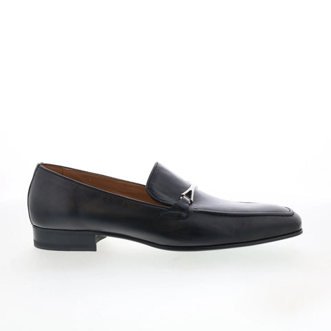 Pastori by Di Bianco Geta Mens Black Leather Loafers & Slip Ons Casual Shoes