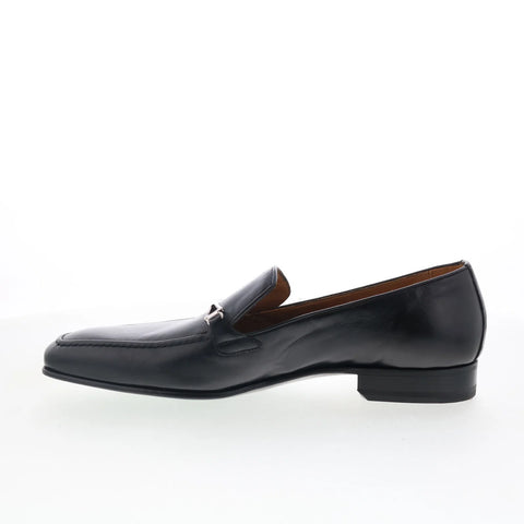 Pastori by Di Bianco Geta Mens Black Leather Loafers & Slip Ons Casual Shoes
