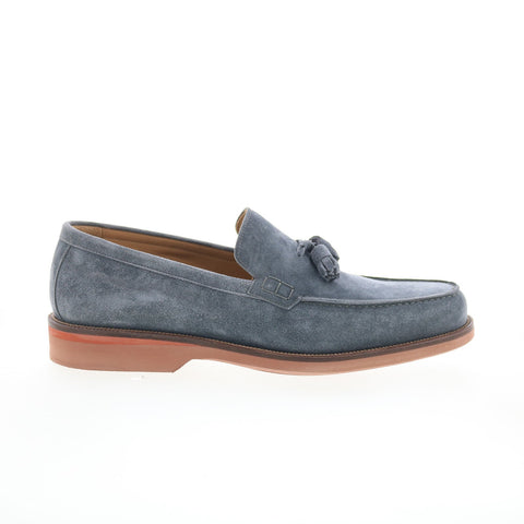 Pastori by Di Bianco Gordian Mens Gray Suede Loafers & Slip Ons Casual Shoes