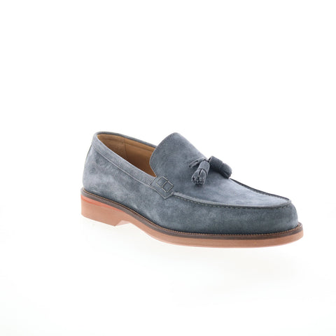 Pastori by Di Bianco Gordian Mens Gray Suede Loafers & Slip Ons Casual Shoes