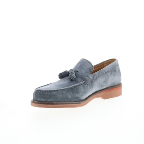 Pastori by Di Bianco Gordian Mens Gray Suede Loafers & Slip Ons Casual Shoes