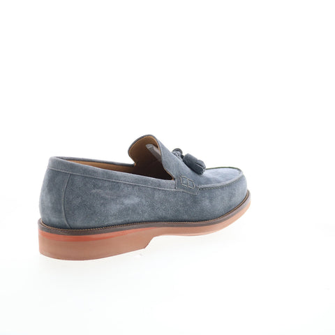 Pastori by Di Bianco Gordian Mens Gray Suede Loafers & Slip Ons Casual Shoes