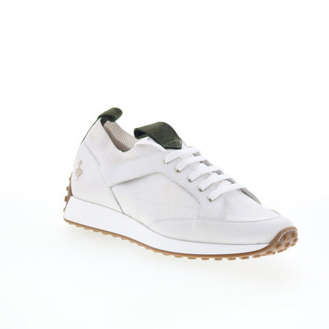 Pastori by Di Bianco Gratain Mens White Leather Lifestyle Sneakers Shoes
