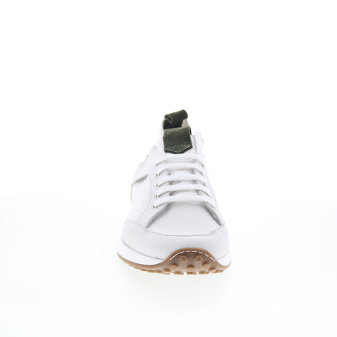 Pastori by Di Bianco Gratain Mens White Leather Lifestyle Sneakers Shoes