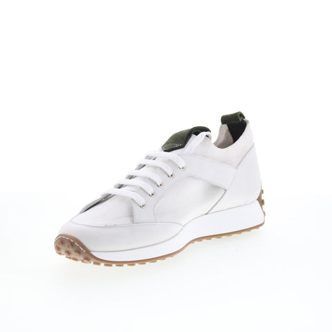 Pastori by Di Bianco Gratain Mens White Leather Lifestyle Sneakers Shoes