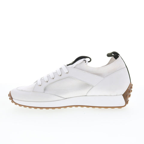 Pastori by Di Bianco Gratain Mens White Leather Lifestyle Sneakers Shoes