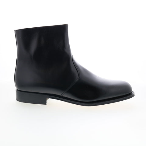 Hitchcock Side Zip Dre Mens Black Extra Wide 3E Slip On Casual Dress Boots