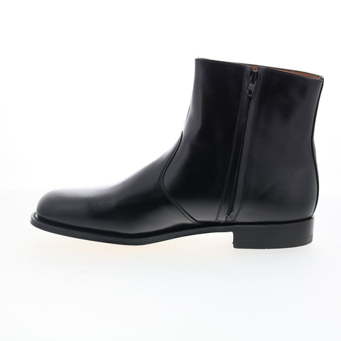 Hitchcock Side Zip Dre Mens Black Extra Wide 3E Slip On Casual Dress Boots