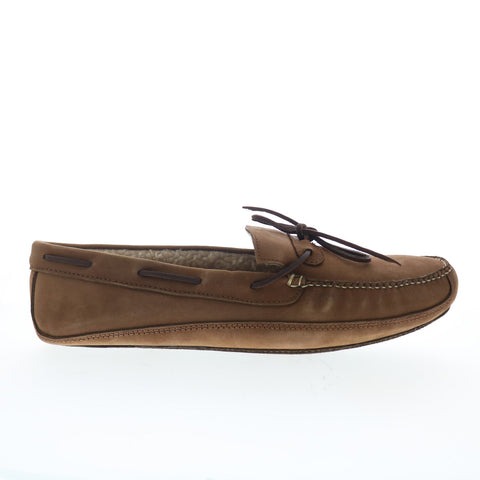Hitchcock Lined Moc Slipper Mens Brown Extra Extra Wide 8E Loafers Boat Shoes