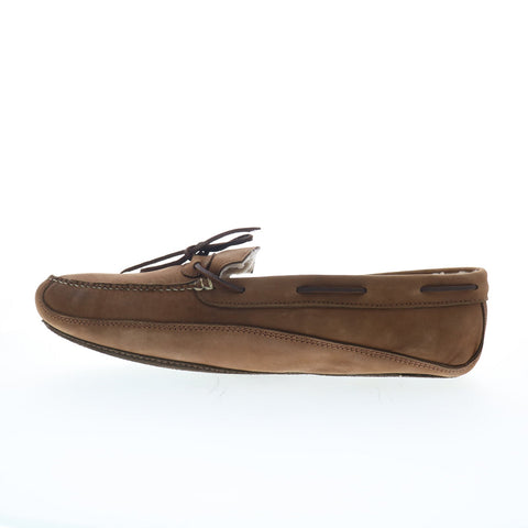 Hitchcock Lined Moc Slipper Mens Brown Extra Extra Wide 8E Loafers Boat Shoes