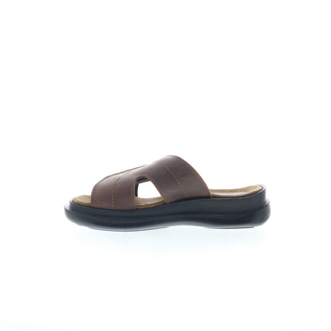 Hitchcock Slide Sandal H56-41-3 Mens Brown Extra Wide 3E Slides Sandals Shoes