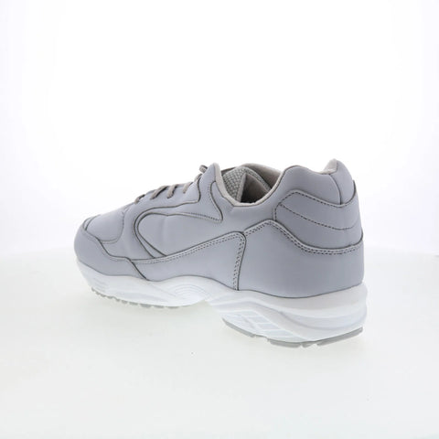 Hitchcock Leather Sport Mens Gray Extra Extra Wide 8E Athletic Walking Shoes