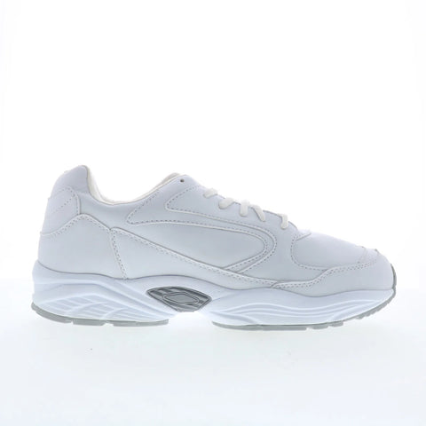 Hitchcock Leather Sport Mens White Extra Extra Wide 6E Athletic Walking Shoes