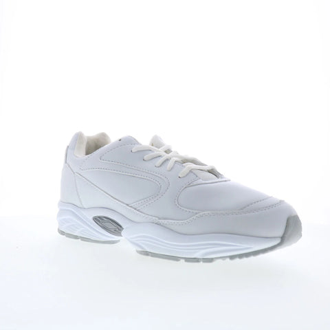 Hitchcock Leather Sport Mens White Extra Extra Wide 6E Athletic Walking Shoes
