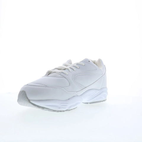 Hitchcock Leather Sport Mens White Extra Extra Wide 6E Athletic Walking Shoes