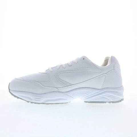 Hitchcock Leather Sport Mens White Extra Extra Wide 6E Athletic Walking Shoes