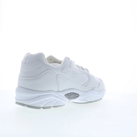 Hitchcock Leather Sport Mens White Extra Extra Wide 6E Athletic Walking Shoes