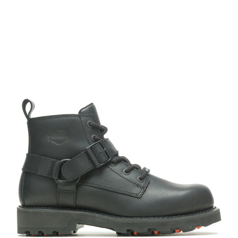 Harley-Davidson Bullard D50000 Mens Black Leather Lace Up Motorcycle Boots
