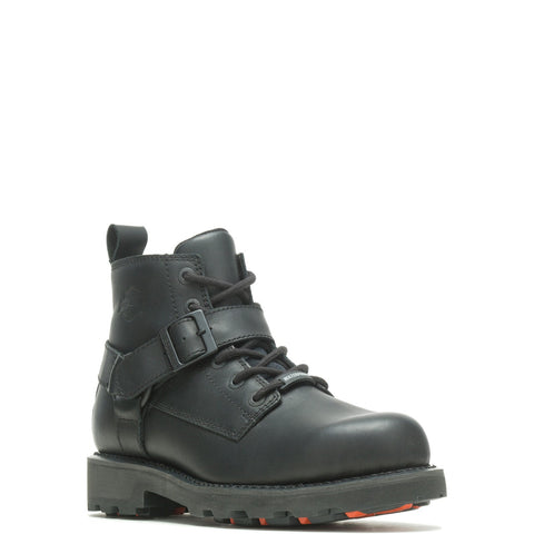 Harley-Davidson Bullard D50000 Mens Black Leather Lace Up Motorcycle Boots