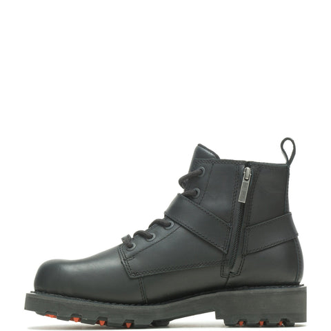 Harley-Davidson Bullard D50000 Mens Black Leather Lace Up Motorcycle Boots