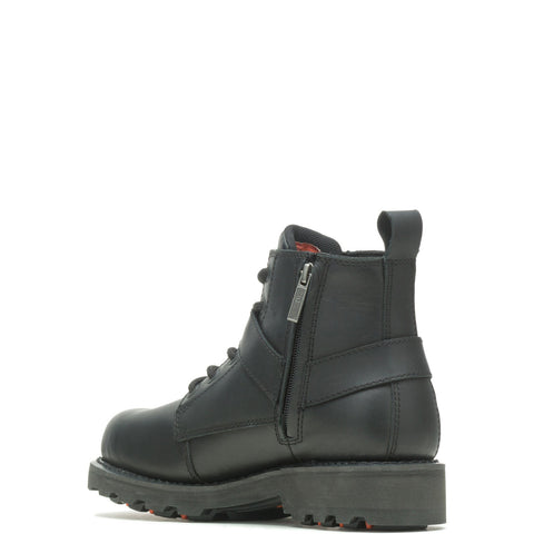 Harley-Davidson Bullard D50000 Mens Black Leather Lace Up Motorcycle Boots
