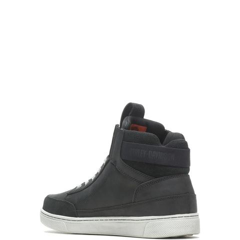Harley Davidson Bauman DE D50002 Mens Black Leather Lifestyle Sneakers Shoes