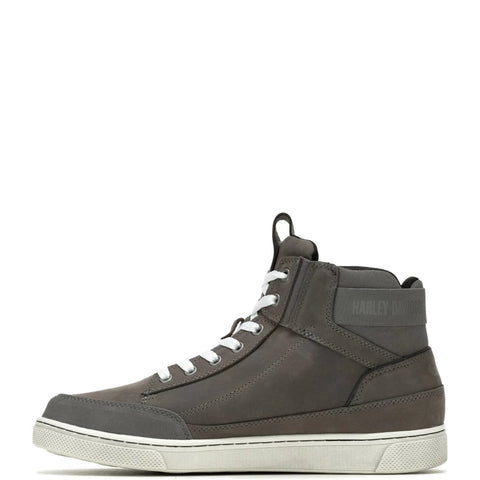 Harley Davidson Bauman DE D50003 Mens Gray Leather Lifestyle Sneakers Shoes