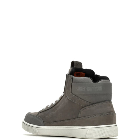 Harley Davidson Bauman DE D50003 Mens Gray Leather Lifestyle Sneakers Shoes
