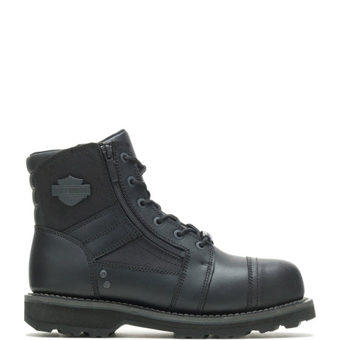 Harley-Davidson Bonham Composite Toe Mens Black Wide Motorcycle Boots 