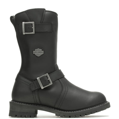 Harley-Davidson Stahl 12" Engineering Lug D93695 Mens Black Motorcycle Boots