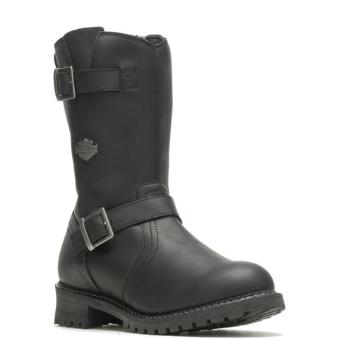Harley-Davidson Stahl 12" Engineering Lug D93695 Mens Black Motorcycle Boots