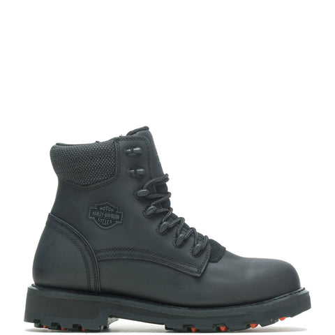 Harley-Davidson Landers 5" Lace D93791 Mens Black Leather Motorcycle Boots