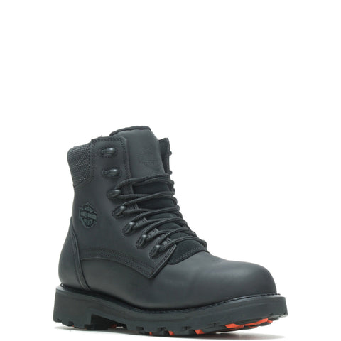 Harley-Davidson Landers 5" Lace D93791 Mens Black Leather Motorcycle Boots