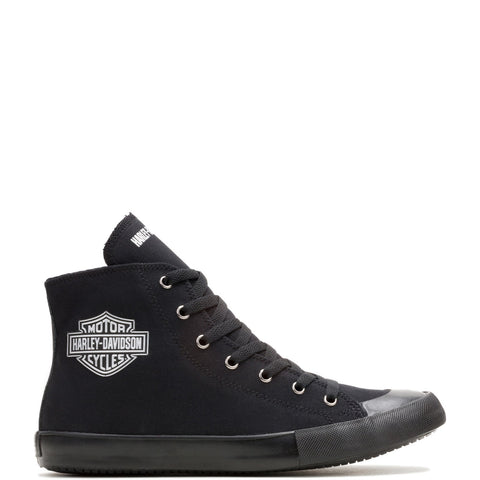 Harley-Davidson Nathan Chrome High Top Mens Black Lifestyle Sneakers Shoes
