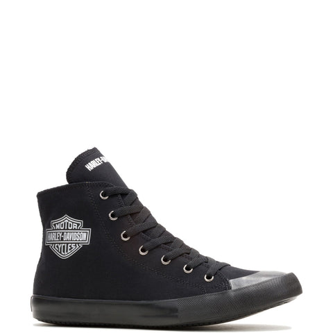Harley-Davidson Nathan Chrome High Top Mens Black Lifestyle Sneakers Shoes