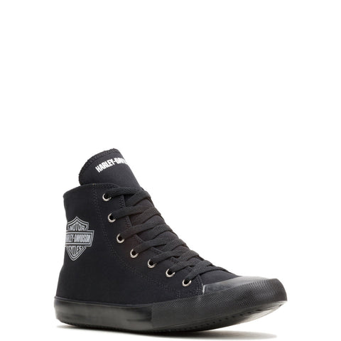 Harley-Davidson Nathan Chrome High Top Mens Black Lifestyle Sneakers Shoes