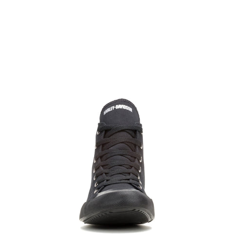 Harley-Davidson Nathan Chrome High Top Mens Black Lifestyle Sneakers Shoes